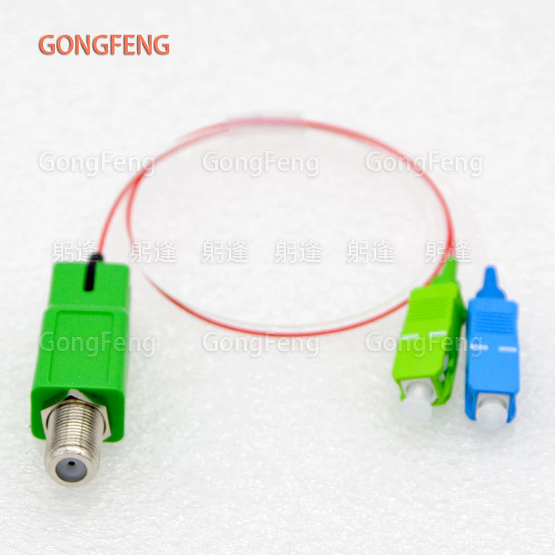 10PCS New FTTH Passive Mini Node Optical Receiver With WDM CATV Photoelectric Conversion Adapter Optical Communication Equipment