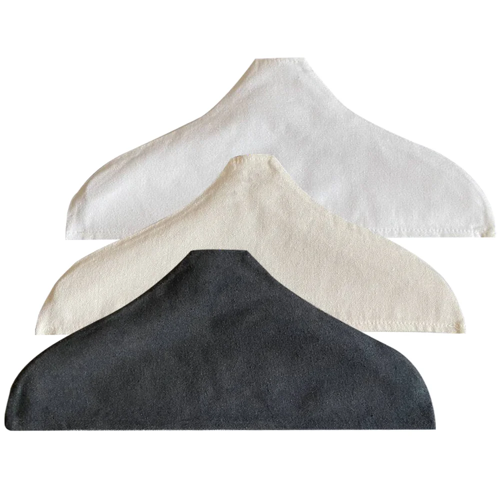 

3 Pcs Fall Prevention Hanger Cover Drying Rack Cotton Linen Evening Dress