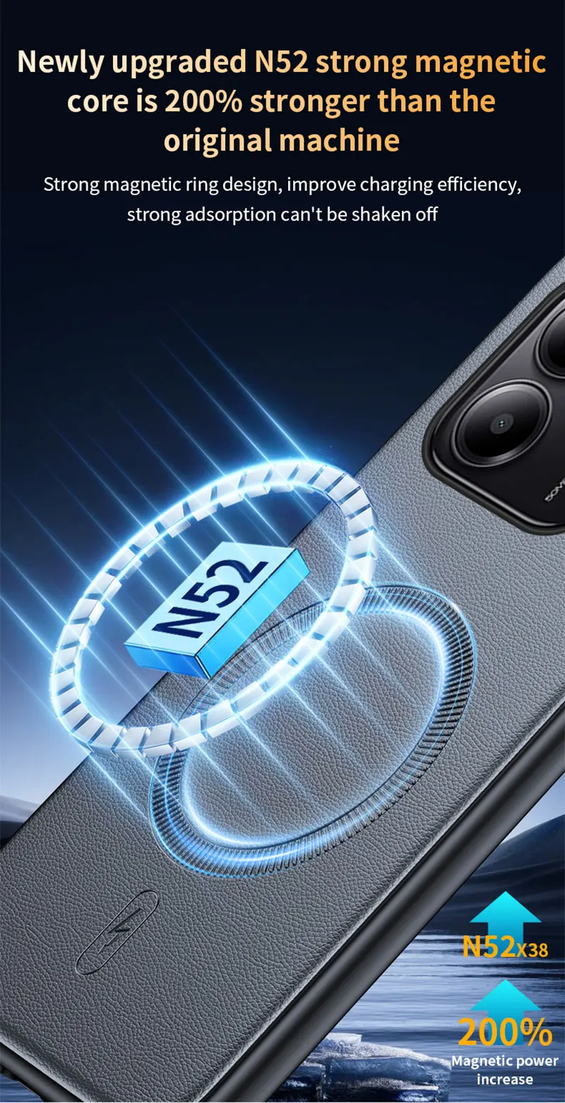 Für Redmi Note 14 5G Fall Magnetische Leder Schild Abdeckung Für Redmi Note 14 5G Hohe Qualität Anti-Fingerprint Nicht-Slip PC + TPU – Detail 9