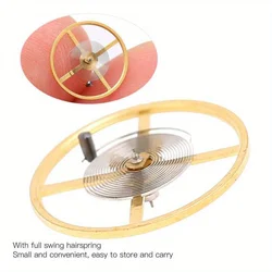 Single Piece Watch Balance Wheel Replacement with Hairspring for Precision Watchmaker Repairs (1 PC)
