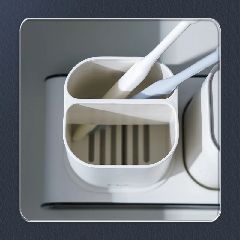 Stainless Steel Toothbrush Cup Set - Japanese Minimalist Bathroom Durable Kids Oral Care Cups with Anti-Slip Base Metal Drinking