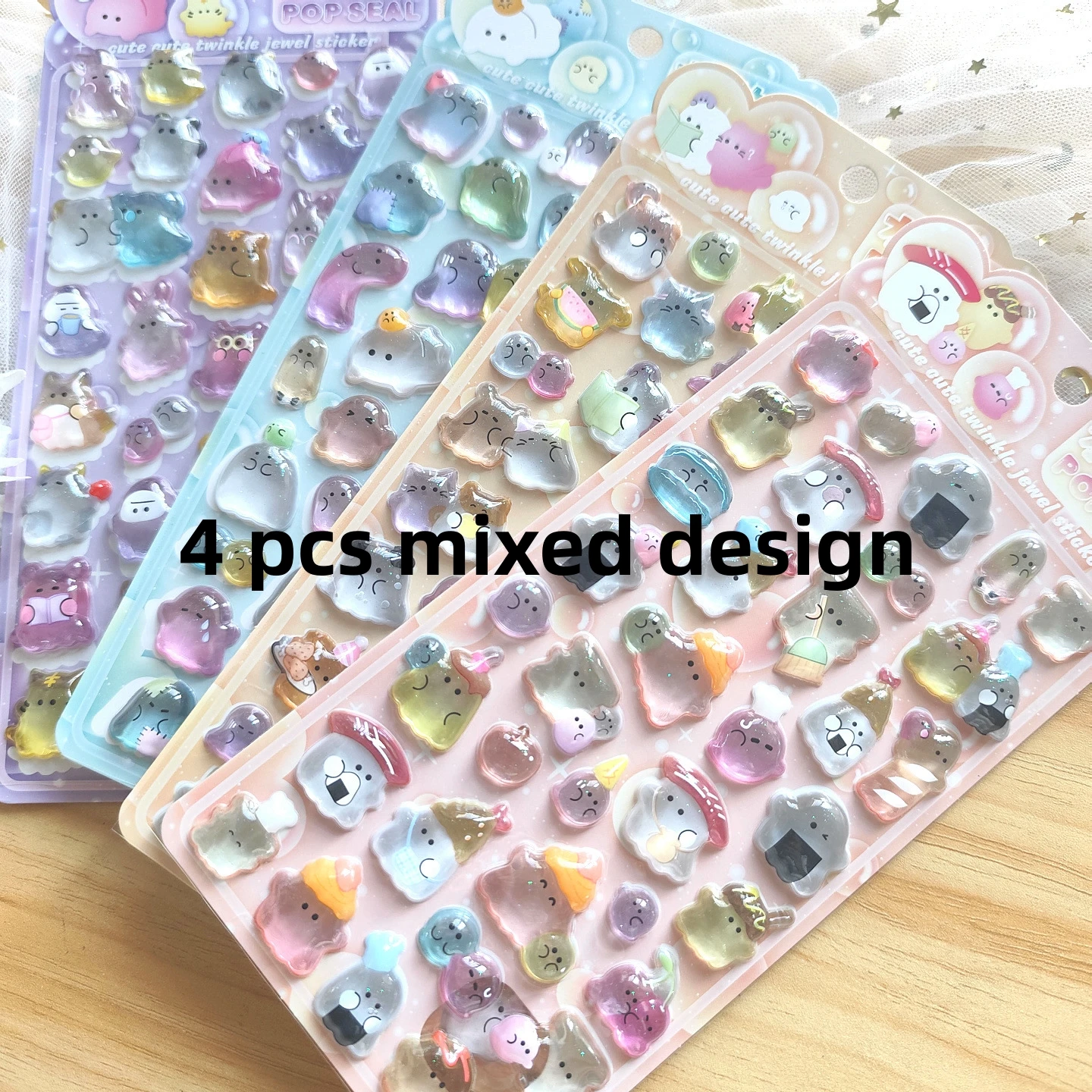 4 pcs mixed design