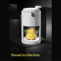Machine à glace pilée manuelle avec gobelet en verre pour smoothies, broyeur de glace, lame 40Cr13, machine à cones de neige pour usage domestique 1