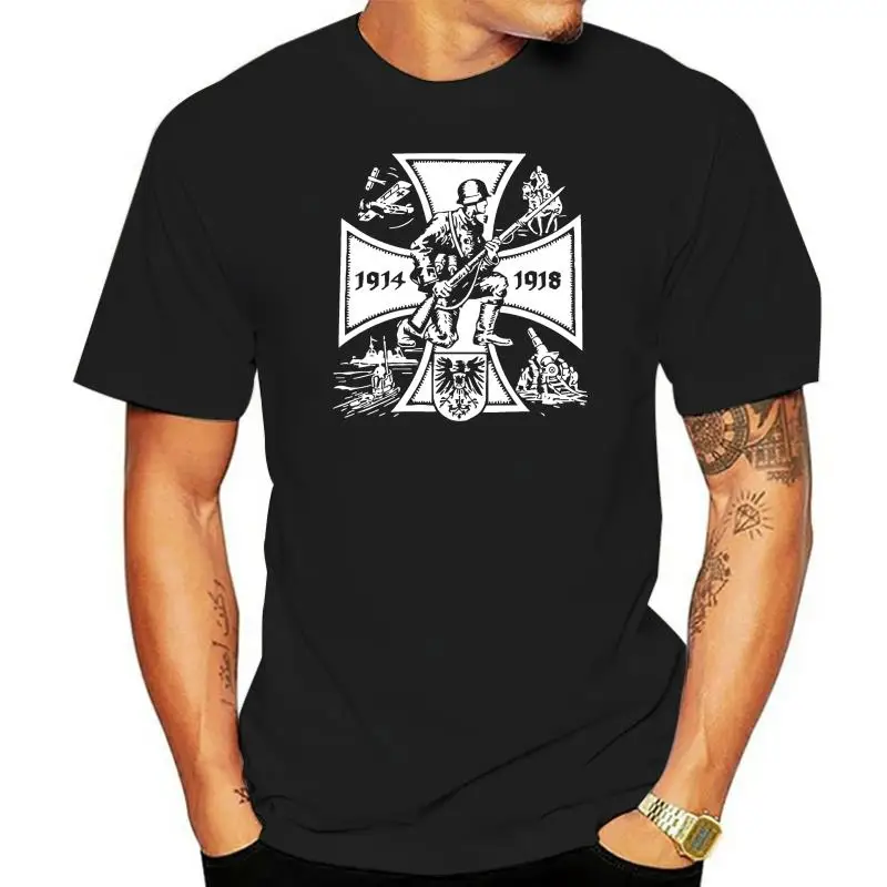 Ww1 Tedesco Veterano 1914-1918 Maglietta Dell'Artiglieria Della Marina Militare Della Marina Militare