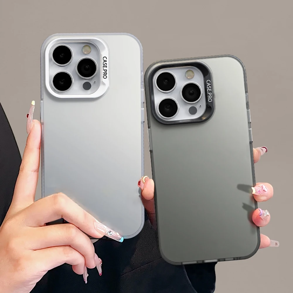 Shockproof Matte Texture Solid Color Phone Case