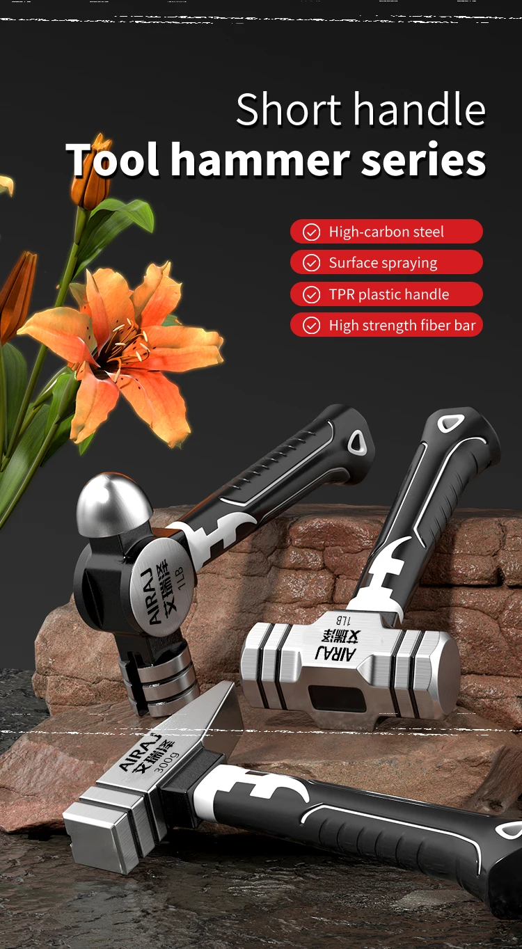 Description Picture 2 of itemSmall Hammer Mini Claw Hammer Head Fitter Hammer Octagonal Hammer Multifunctional Integrated Nail Hammer Nail Hammer Woodworking