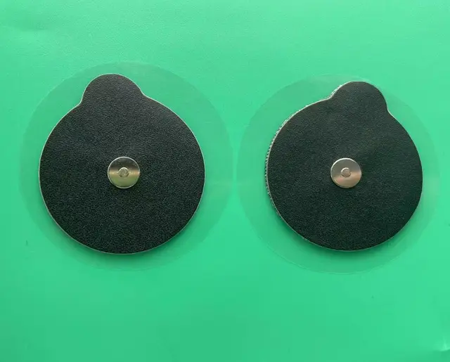 20pcs Black PU Reusable Electrode Pads for TENS EMS Unit Massager Compatible PowerDot 2.0 with Magnetic Connector