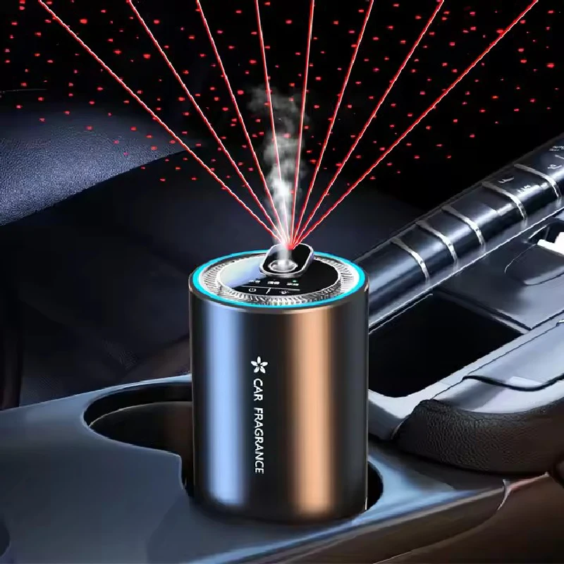 

Car Aroma Diffuser Air Refresher Home Aromatherapy With LED Light And Starry Sky Light Diffuser Essential Oils Car Fragrance