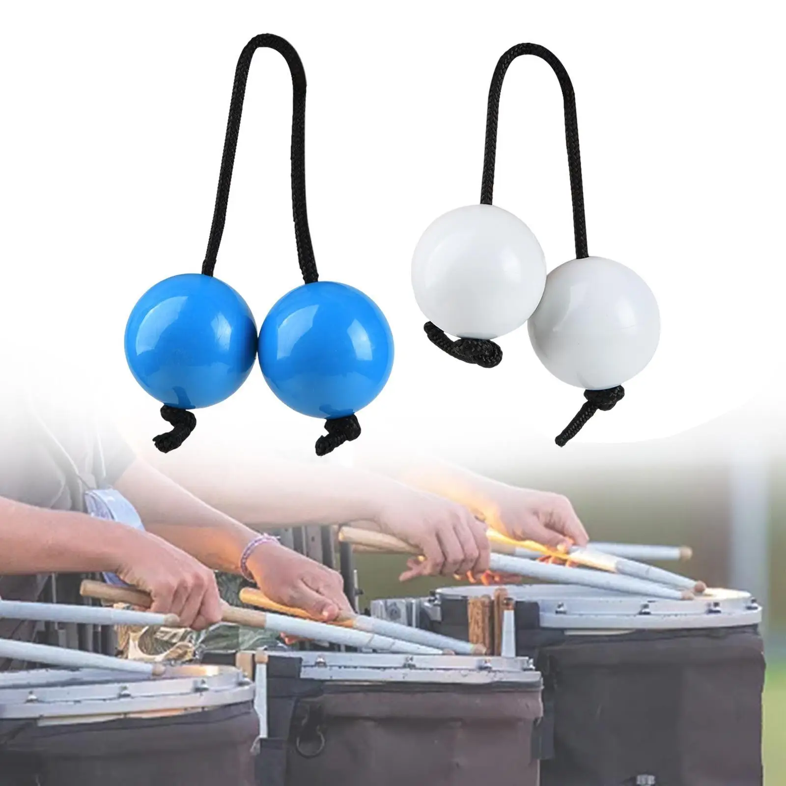 Rhythmic Sand Balls Music Egg Shakers 2 Pair Easy to Play Party Favors African Shaker Rattle Hand Shaker Balls for Party Home