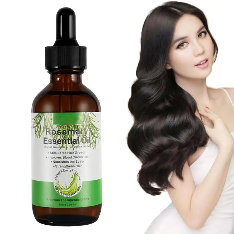 

Rosemary Oil for Hair Growth Pure Organic Rosemary Essential Oils Serum for Dry Damaged Hair Anti-Hair Loss Nourishes Scalp