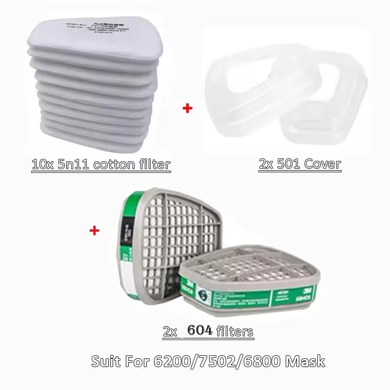 Organic 6001 6002 Filter Cartridge Dustproof Cotton 5N11 5P71 for 6200/7502/6800 Gas Mask Chemical Respirator Painting Spraying respirator filter gas mask filter