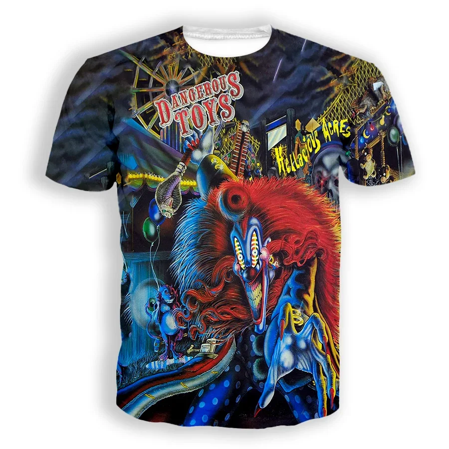 New Fashion Women/Men's 3D Print Dangerous Toys Casual T-shirts
