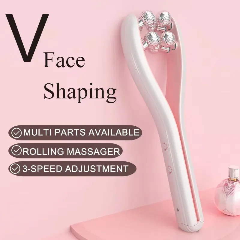 EMS Roller Face-Slimming Artifact V-Face Beauty Facial Massager For Firming And Lifting The Face 2 EMS Roller Face-Slimming Artifact V-Face Beauty Facial Massager For Firming And Lifting The Face 2