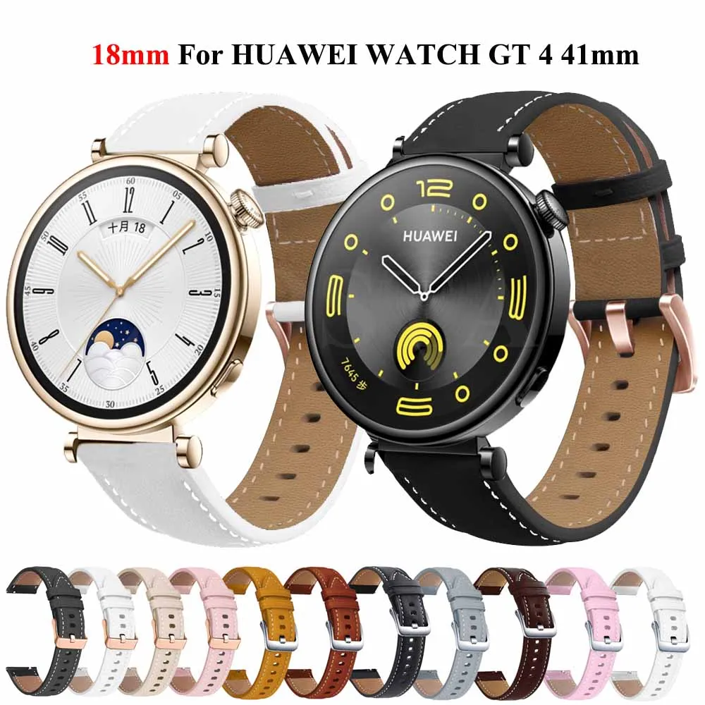 18 Cinturini Smartwatch Di Ricambio Da 20Mm Per Huawei Watch Gt 4 Cinturini In Pelle Da 41Mm Huawei Watch Gt 3 Pro 43Mm Gt2 42Mm Bracciale