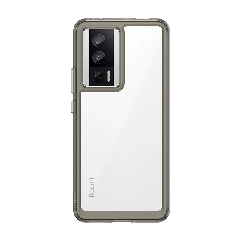 Clear Shockproof Phone Case Cover for Xiaomi Poco F5 Pro - Transparent Bumper Design