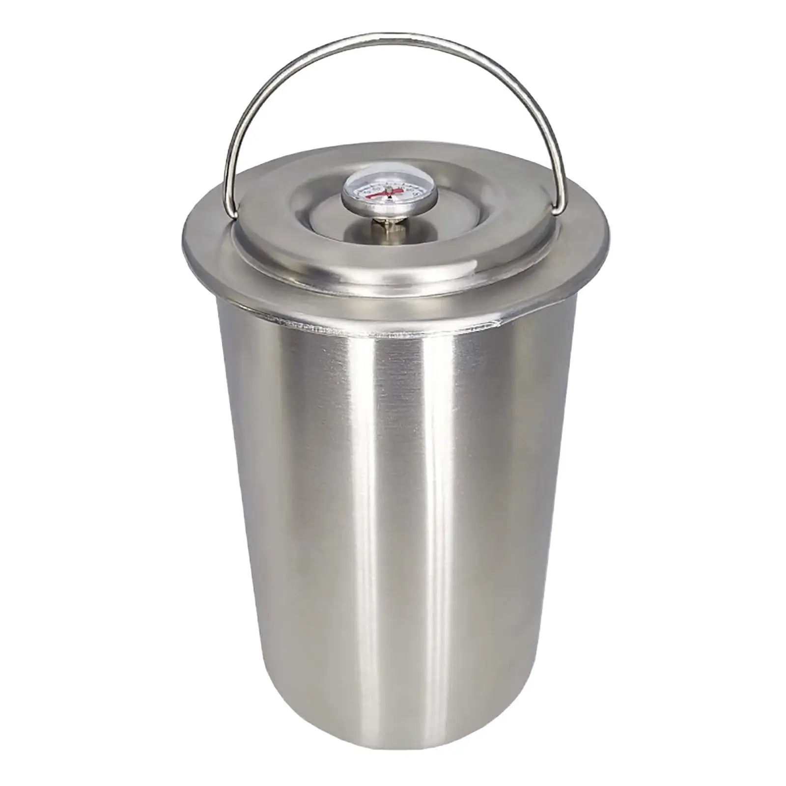 Stainless Steel Meat Press Thermometer Ham Press Maker Meat Cooking Barrel Sandwich Steamer for Kitchen Cooking