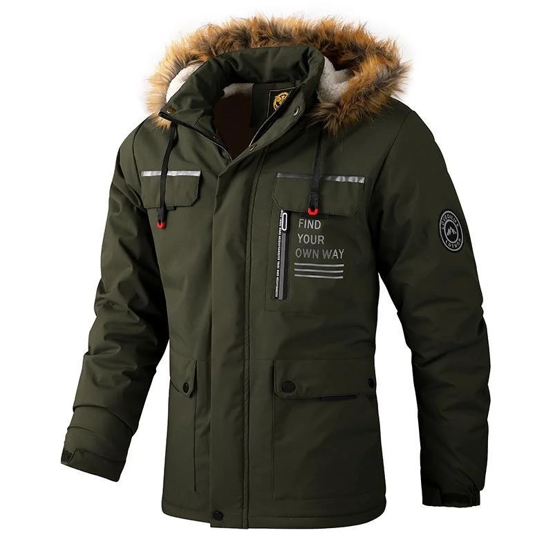 

Anorak Men Plus Size Men's Social Clothing Jackets Winter High Quality Cold Parka Big Clothes Jakets Overcoat Waterproof Coat