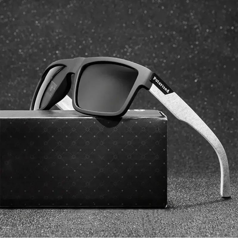 Polarized Sports Glasses Luxury Polarized Sunglasses Fashion Square Male Vintage Driving Fishing Eyeglasses Sport Shades UV Polarized Glasses UV Protection Glasses