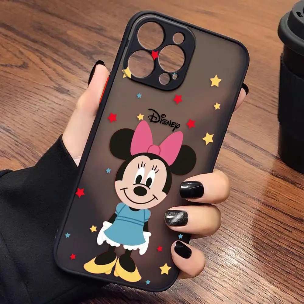 thumbnail image 1 of Case for iPhone Apple 14 13 11 12 MINI Pro XS Max XR X 7 8 SE 2022 2020 6 6S Plus Case Funda Mickey Minnie Mouse Anime Cartoon, 1 of 5