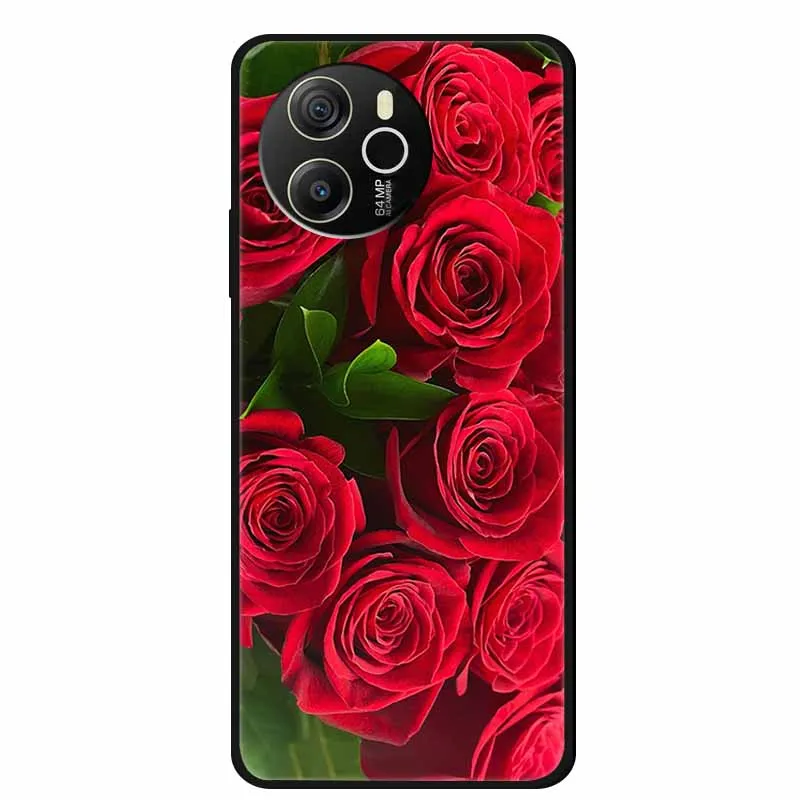 Black Silicone Soft Back Protective Case Cover