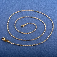 Dainty Women Necklace Glitter Cable Chain Stainless Steel Jewelry Accessories on Neck Collar for Ladies Choker DIY Gift 6