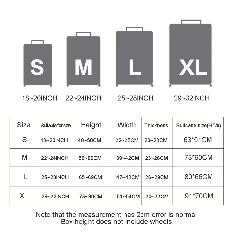Juste de protection élastique pour valise Trolley, housse de bagage populaire, gril épais, anti-poussière, accessoires de voyage, étui de 18 à 30 pouces