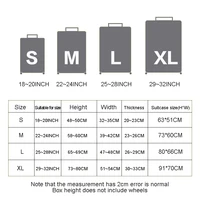 Popular Luggage Protective Cover Elastic Cloth Thickened Dust-proof Trolley Suitcase Cover Travel Accessories For 18-30Inch Case 2