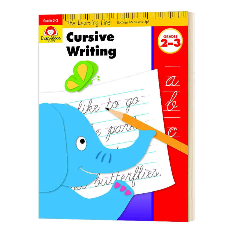 

Evan-Moor The Learning Line Cursive Writing, Children's books aged 6 7 8 9 English Word Handwriting Workbook books 9781596731868