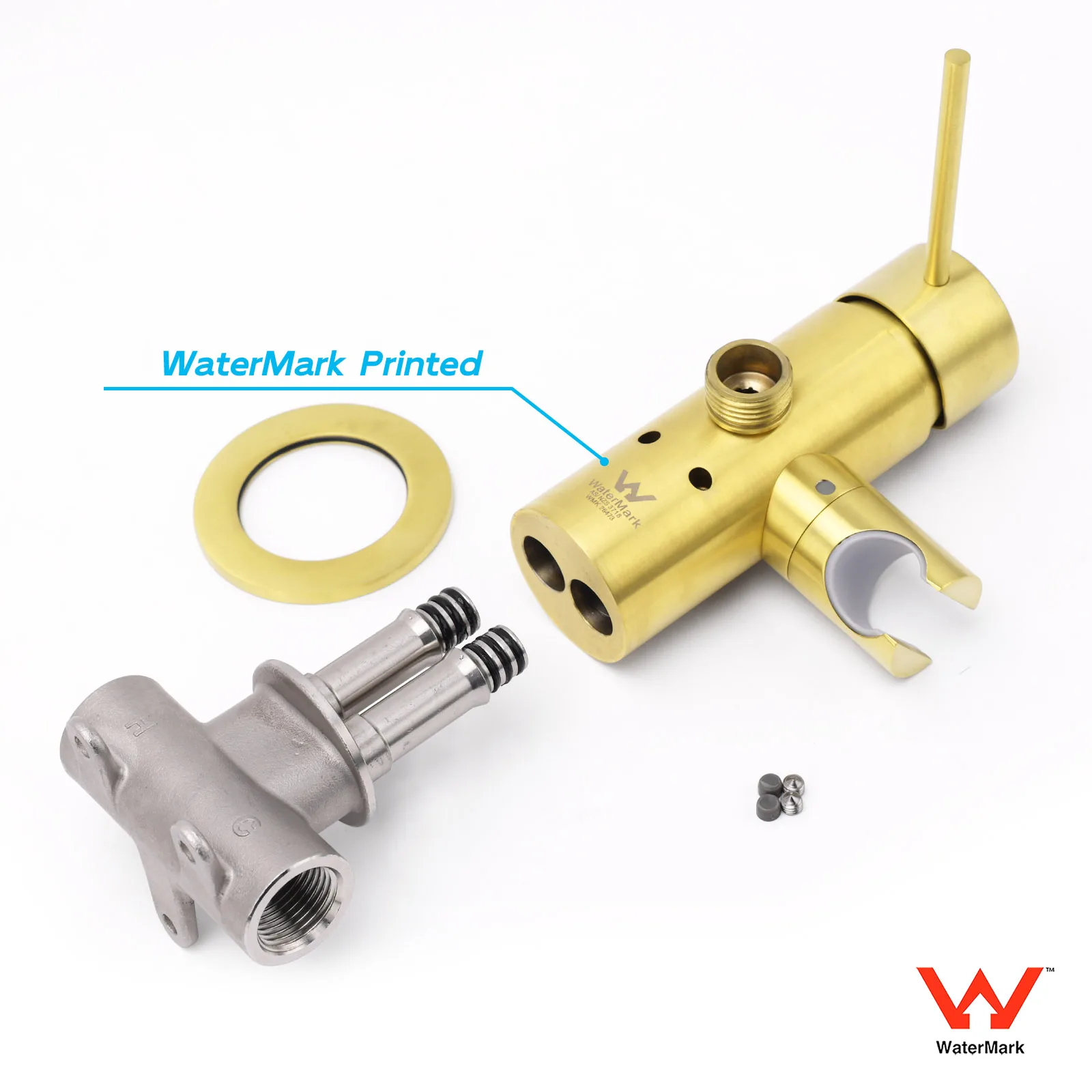 **Sydney Stock** KYLINS Hand Held Shower Head Mixer Tap Set With Adjustable Holder Brushed Gold Round WELS WaterMark Australia