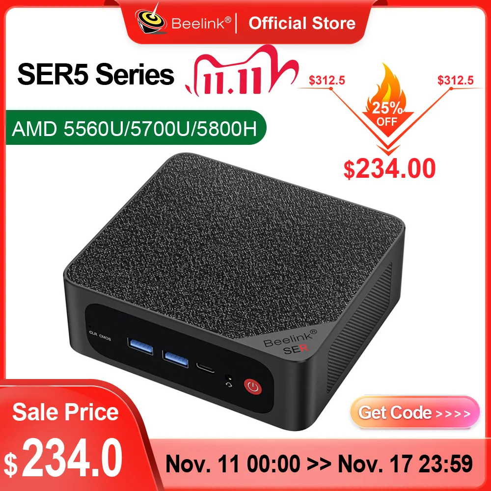 🖥️ Mini PC Beelink SER5 (AMD Ryzen / 32G RAM / 500G NVME 🖥️ Mini PC Beelink SER5 (AMD Ryzen / 32G RAM / 500G NVME