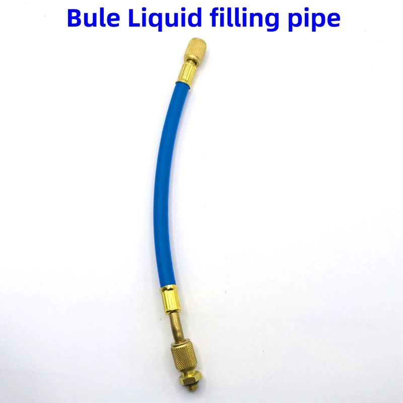 AC Oil Injector Auto A/C 1Oz with 134a Low Side Quick Coupler Adapter 1/4 Air Conditioning Repair Tools Manual Oiler Injection