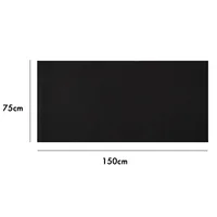 150x75x0.4CM Exercise Mat Gym Fitness Equipment for Treadmill Bike Protect Floor Mat Running Machine Shock Absorbing Pad Black 1