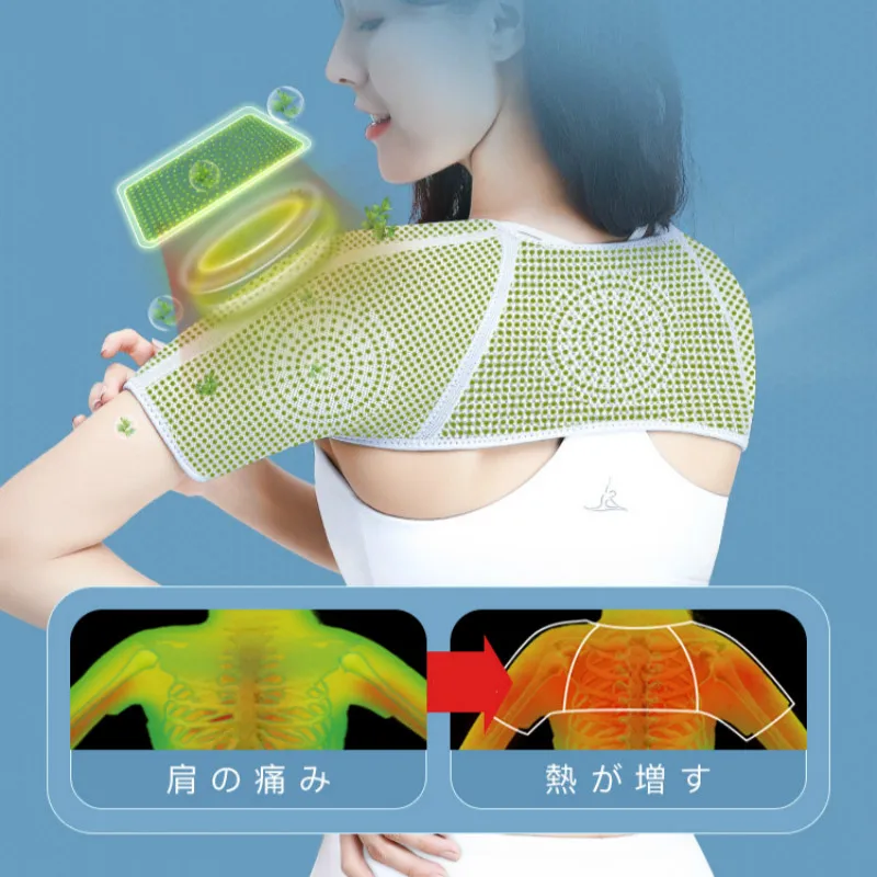 Doppio supporto per spalla Tutore Assenzio Compressione Cintura per spalla Tracolla Protezione scaldino per spalla per lussazione Dolore all'artrite - immagine 3