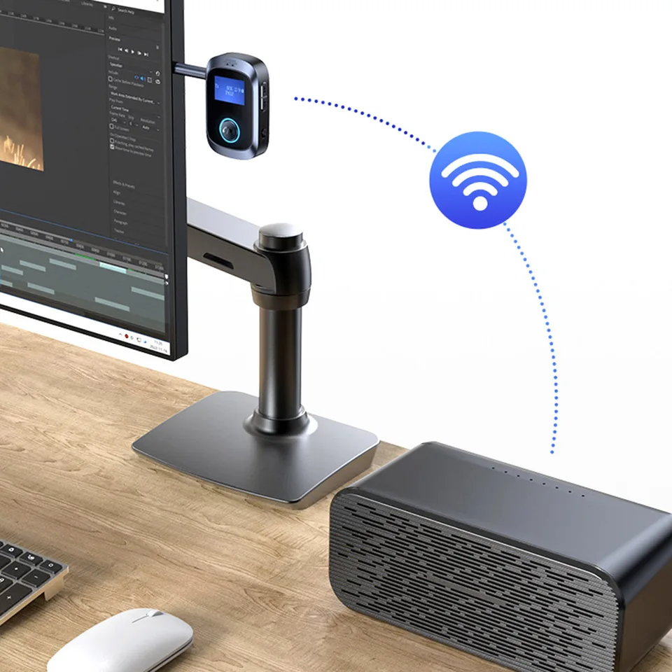 Bluetooth Audio Receiver Transmitter Car Adapter