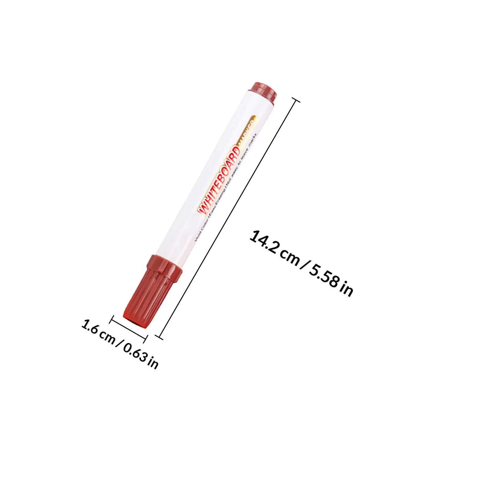 12Pcs 화이트보드 지우개 펜 교실 프리젠테이션을 위한 멀티 컬러 세척 가능 잉크 브레인스토밍 세션 휴대용 드라이 지우개