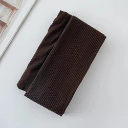 Grey Screw Thread Slimming Tights with Vertical Stripes - No Pressure Milk Coffee Color, Spring/Autumn Elastic Bottoming Pants - All yards (Deep coffee.)