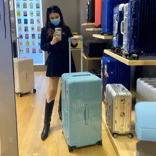 바퀴가 달린 대형 트롤리 트렁크 롤링 러기지 백