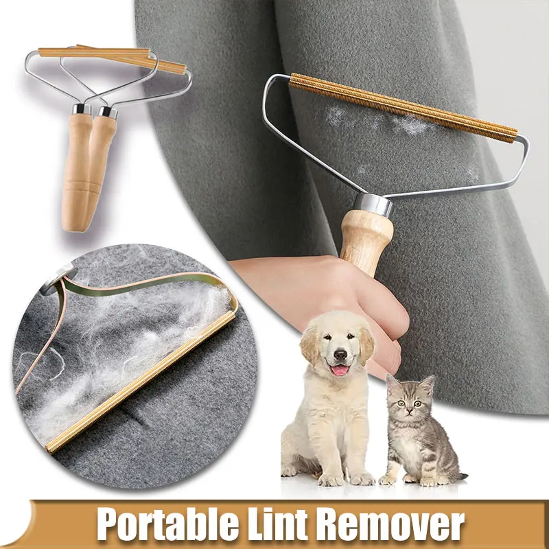 Portable Lint Remover Manual Pet Hair Removal Agent Carpet Wool Coat Clothes Shaver Brush Tool Manual Scraper Lint Cleaner