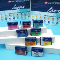 Russia 3K White Night Ladoga Academy Solid Watercolor Single Block 41 Color Watercolor Paint Full Block Beginner Art Supplies 1