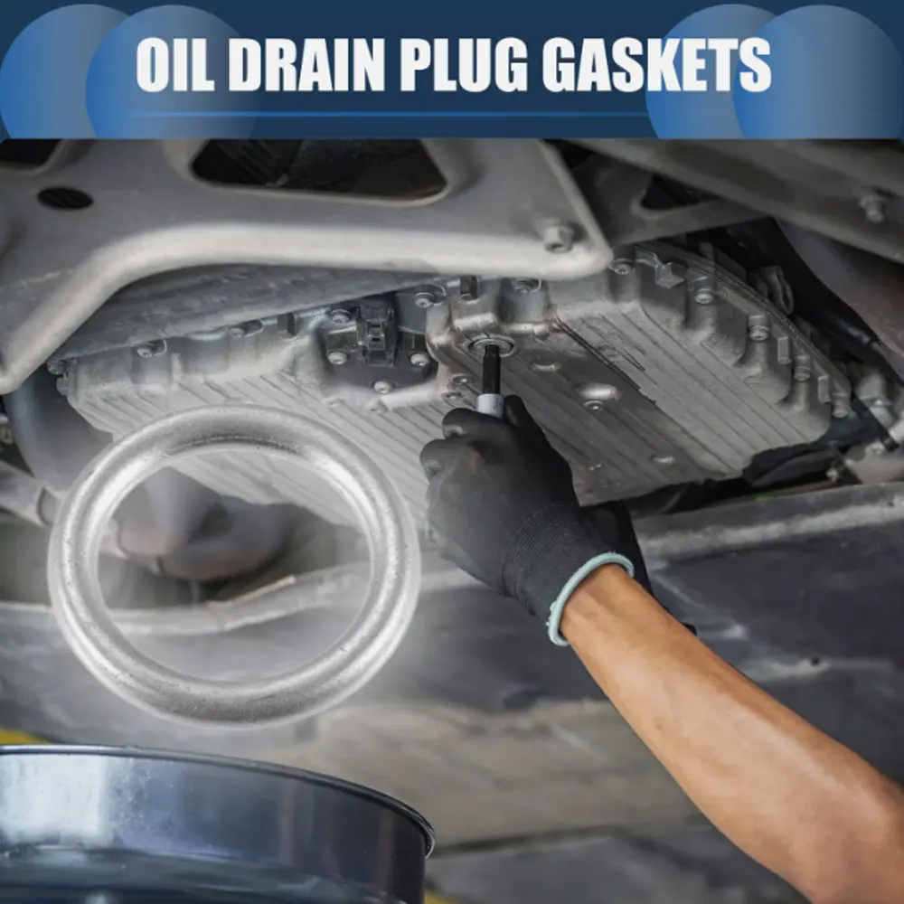 N0138157 Car Engine Thread Oil Drain Sump Plug Gaskets Washer Hole Seal Ring Car Accessories for Audi VW Seat Skoda 10pcs/1Set oil drain plug gasket oil drain plug seal washer