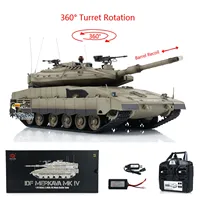 Heng Long 1/16 RC Battle Tank IDF Merkava MK IV 3958 Turret 360° Rotating Model Toucan Barrel Recoil BB Shooting Smoke Unit Toys 1