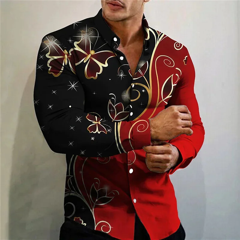 Fashion Street Men's Jacket Shirt Outdoor Soft Comfortable Fabric Top Shirt Clear Pattern Slim Fit Men's Spring Summer Shirt top suit shirt clear graphic slim fit outdoor soft and comfortable fabric plus size 2023 spring and summer trend new