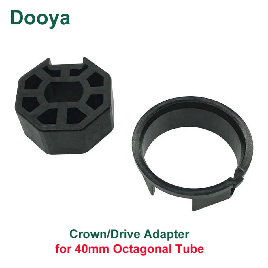 Dooya-coroa e Adaptador de Transmissão para Persianas Venezianas Motorizadas Motor Tubular Tuya de 35 mm Diâmetro de 40 mm Tubo Octogonal