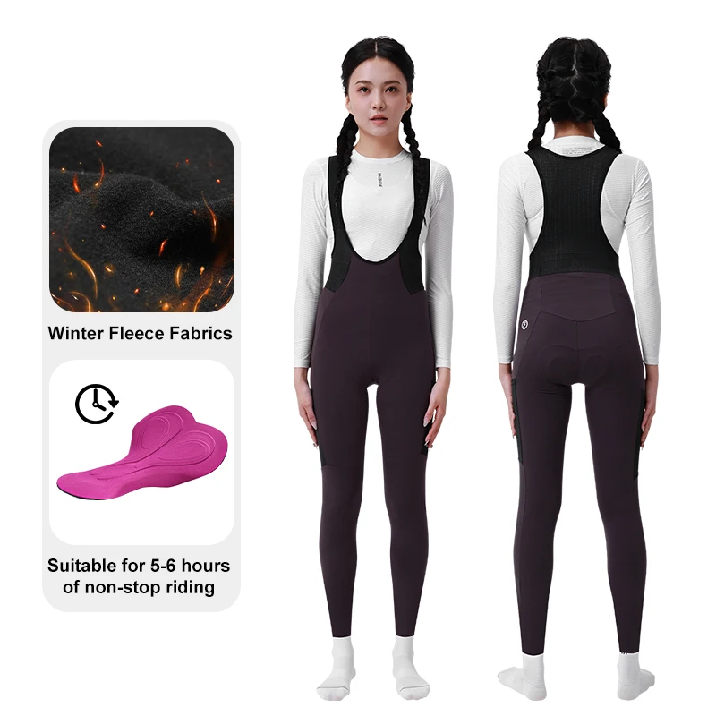 INBIKE Damen Fahrradhose 3D-gepolstert - Thermo-Fleece Für Kalte Tage