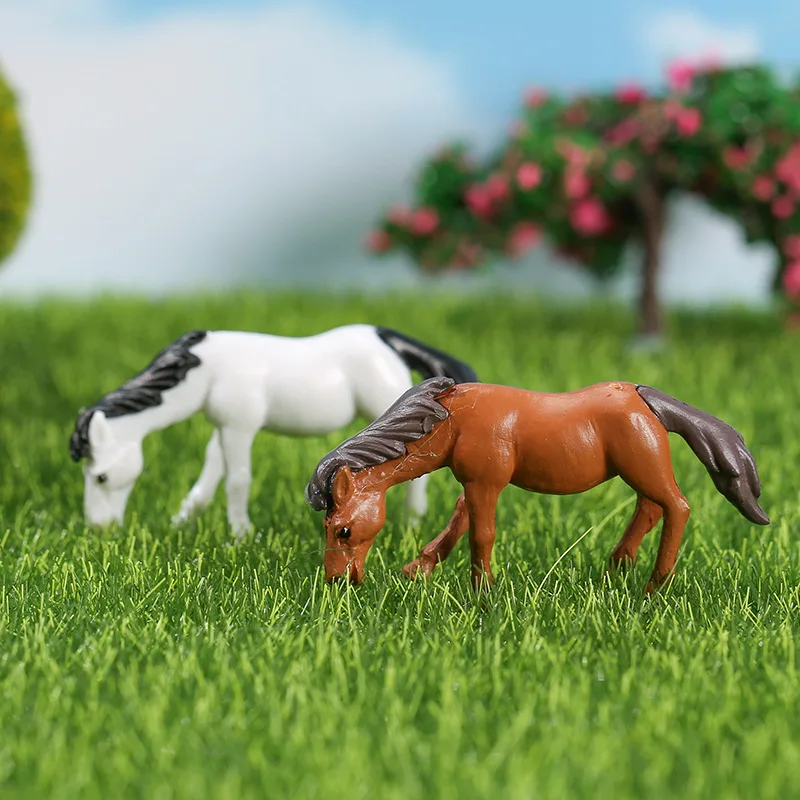 Charming Mini Pony Ornament for Fairy Garden and Home Decor