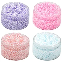 120ml Foam Balls Crystal Slime Kit with Crunchy Beads, Premade Slime Set for Teens, Perfect Stress-Relieving toy Christmas Gift 1