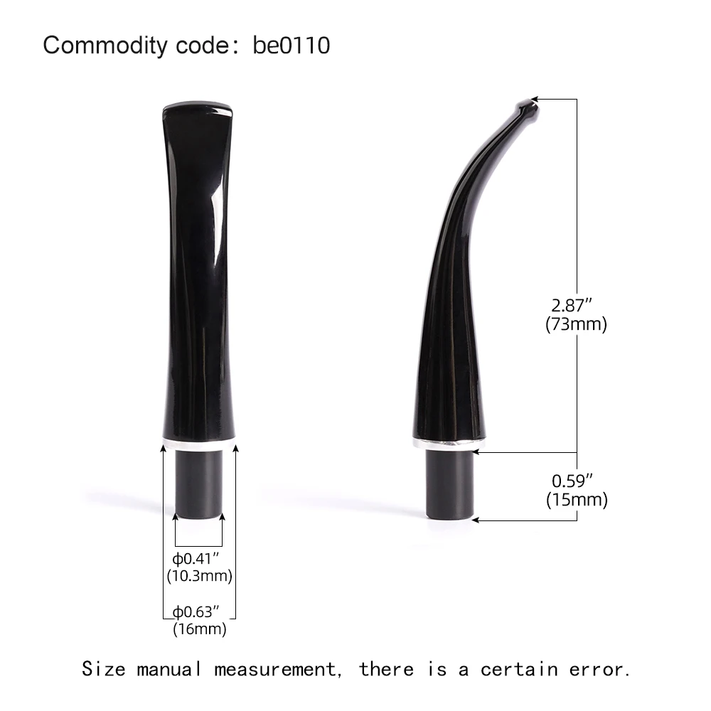 MUXIANG 1pc acrylic pipe holder classic curved handle tobacco pipe holder   for 9mm filter element DIY Father Day Christmas gift 3