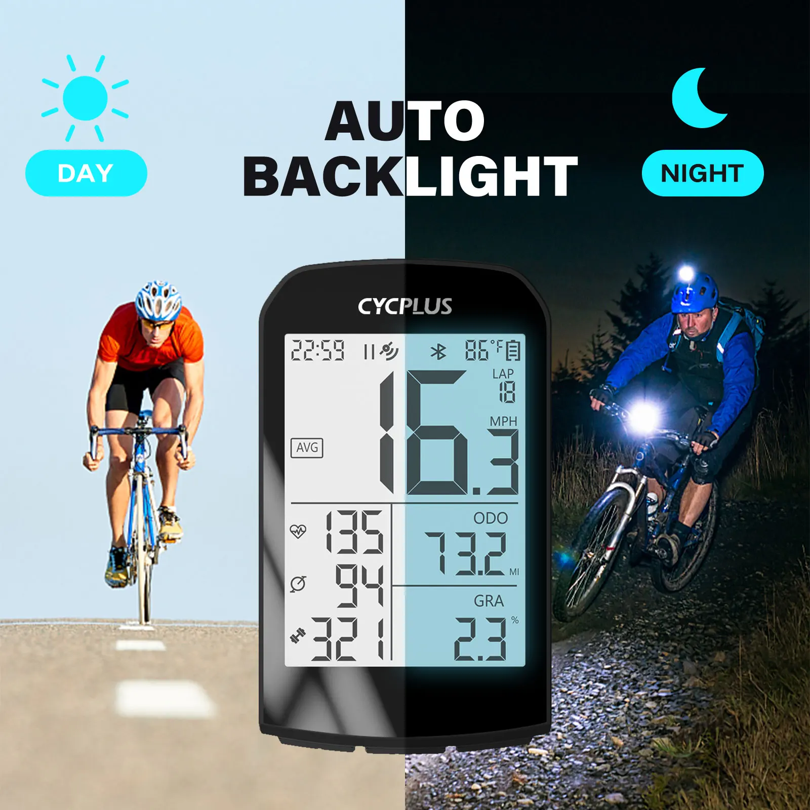CYCPLUS M1 GPS  ǻ ӵ Ciclocomputador  Ÿ  ׼ BLE 4.0 ANT + Ŭ ǻ