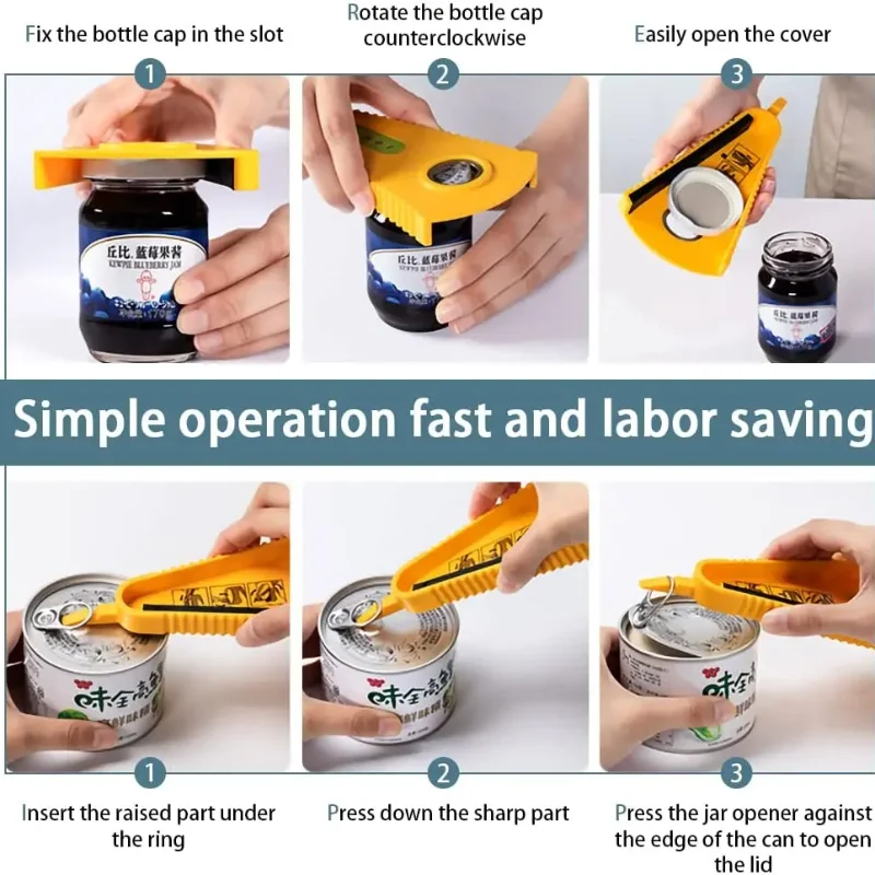 Bottle Opener Universal Multifunctional Household Manual Beer Jam Beverage Kitchen Tool