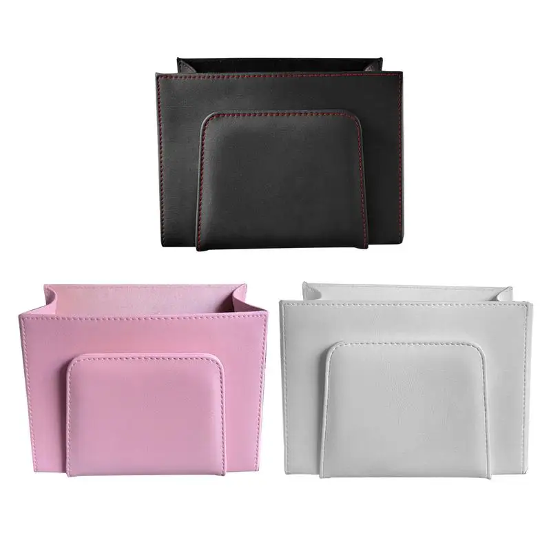 

Car Tissue Box Holder Leather Car Tissues Box Backseat Organizer And Napkin Holder Car Accessories Fits For Standard Rectangle